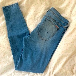 Hudson Distressed Krista Super Skinny Jeans